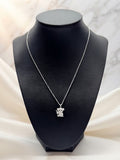 Sparkling White Gold Necklace