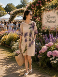 Lavender Bloom Knit Dress