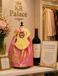 Royal Blossom Hanbok Wine Bottle Cover